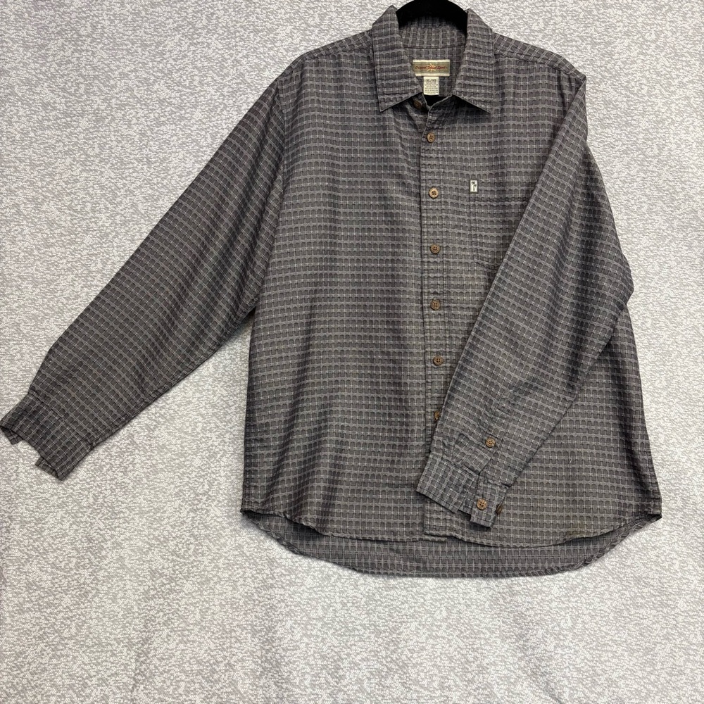 Men's Gray Checkered Shirt